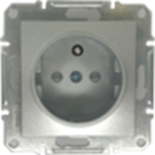 Picture of SCHUKO SINGLE SOCKET 2P+E (p-earth) NATURAL