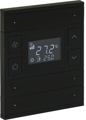 Picture of ORIA THERM 3 FOLD ANTHRACITE BLACK GLASS FRONT STATUS