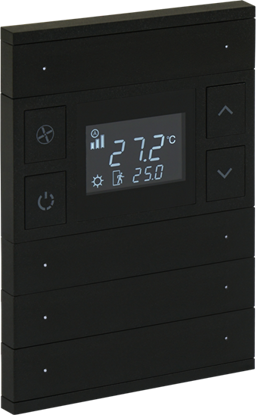 Slika ORIA THERM 4 FOLD ANTHRACITE BLACK GLASS FRONT STATUS