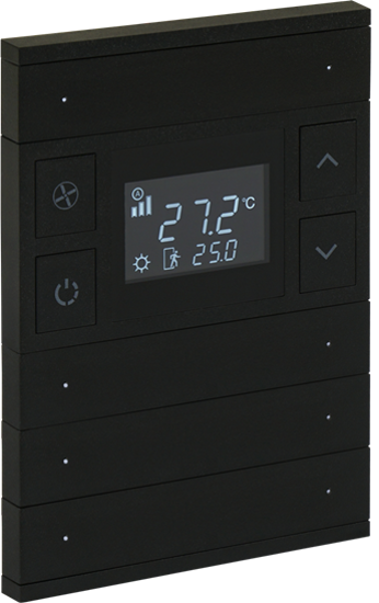 Picture of ORIA THERM 4 FOLD ANTHRACITE BLACK GLASS FRONT STATUS