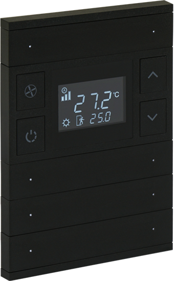 Slika ORIA THERM 4 FOLD ANTHRACITE BLACK GLASS FRONT STATUS