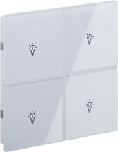 Picture of Rosa Crystal Switch 2F White Status Icon