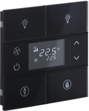 Slika Rosa Crystal Thermostat 2F Black Status Icon