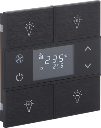 Slika Rosa Metal Thermostat 2F Anthracite Status Icon