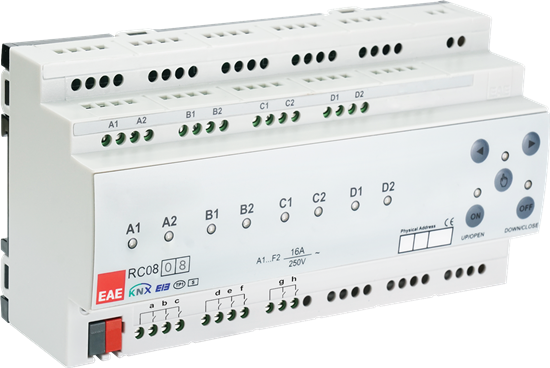 Picture of KNX Room Control Unit 8ch,8 Input Fancoil, Switch, Blind actuator