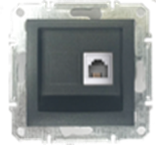 Picture of SINGLE RJ11 TELEPHONE ANTHRACITE