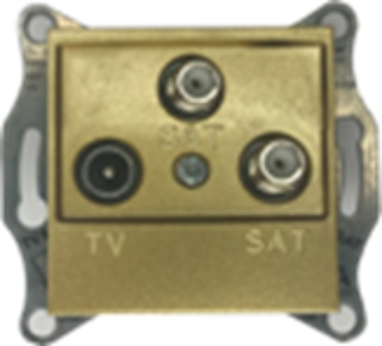 Picture of TV + SAT + SAT IEC MALE + F TYPE GOLD