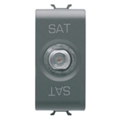 Slika F TYPE TV SOCKET 1M ANTHRACITE