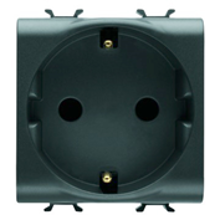 Picture of S. OUT. 2M 2P+E 16A DE QUICK WIRING ANTHRACITE