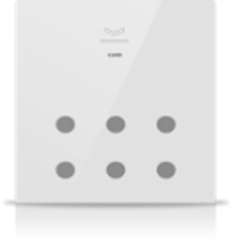 Slika MONA 6 BUTTON CARD HOLDER WHITE