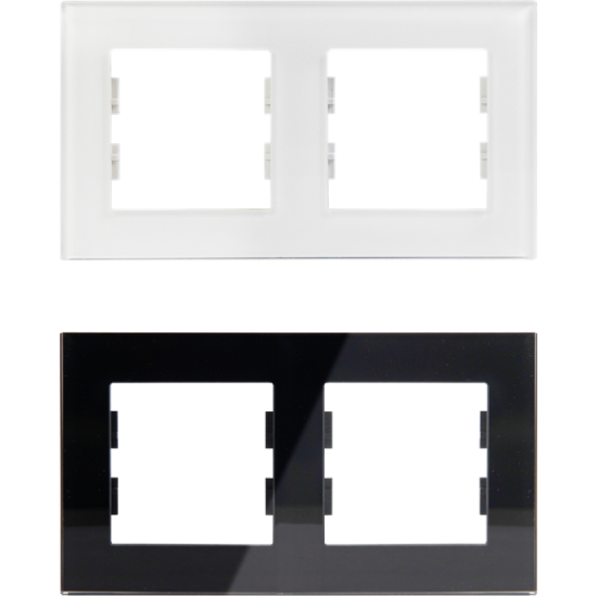 Picture of Rosa glass frame 2 place
