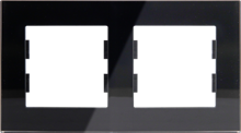 Picture of ROSA GLASS FRAME 2 GANG ANTHRACITE