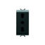 Slika ITALIAN STANDARD SOCKET-OUTLET 16A DUAL AMPERAGE ANTHRACITE