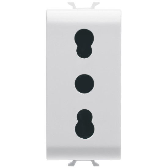 Slika ITALIAN STANDARD SOCKET-OUTLET 16A DUAL AMPERAGE PEARL WHITE