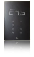 Picture of Vertical touch panel thermostat - Integrated LED indicator - Basic black