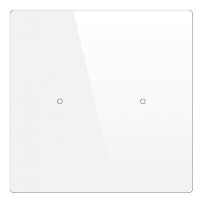 Picture of Cubik-SQ2 white Basic push-button 2 areas - Temp and humidity sensor