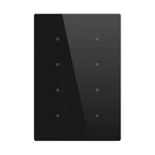 Picture of Cubik-V8 black Basic push-button 8 areas - Temp and humidity sensor