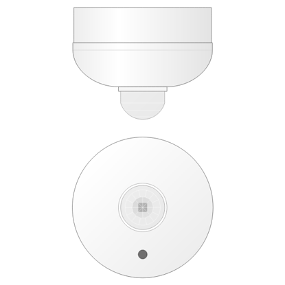Picture of Infrared movement detector - LUX threshold - Surface