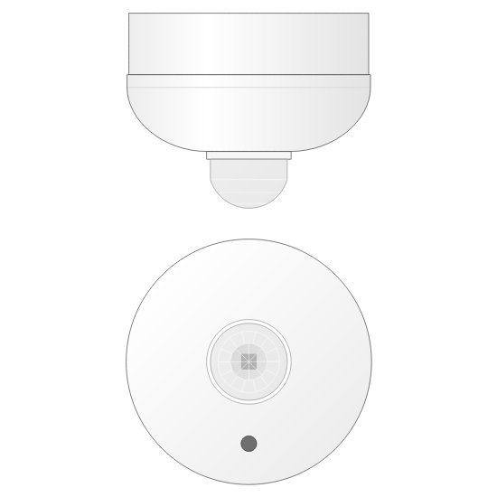 Picture of Infrared movement detector - LUX threshold - Surface