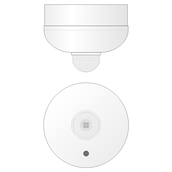 Slika Infrared movement detector - LUX threshold - Surface