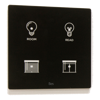 Slika Cubik-SQ4 black Design push-button 4 areas - Temp and humidity sensor