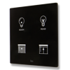 Slika Cubik-SQ4 black Basic push-button 4 areas - Temp and humidity sensor