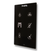 Slika Cubik-V6 black Design push-button 6 areas - Temp and humidity sensor