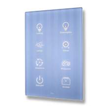 Picture of Cubik-V8 white Capriccio push-button 8 areas - Temp and humidity sensor