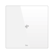 Picture of Square thermostat - Temperature and humidity sensor - Basic white