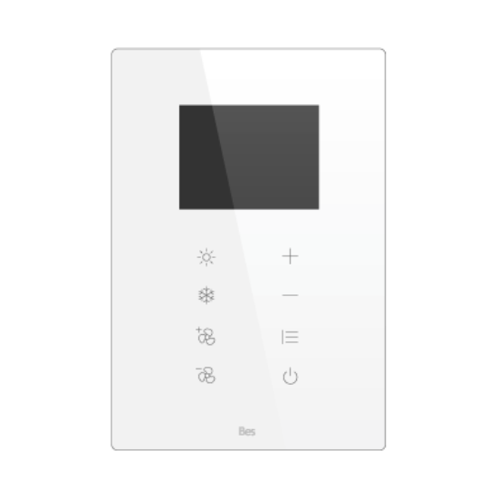 Slika Vertical touch panel thermostat - 2.8” Integrated screen - Basic white