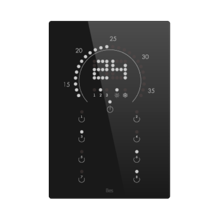 Slika Vertical touch panel thermostat - Circular LED indicator - Basic black