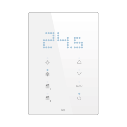 Slika Vertical touch panel thermostat - Integrated LED indicator - Basic white