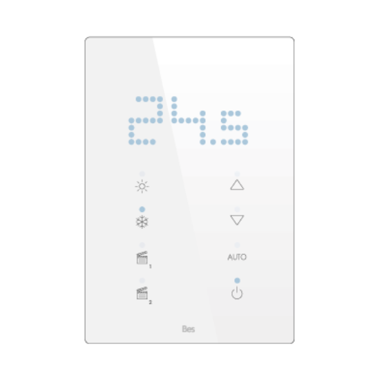 Slika Vertical touch panel thermostat - Integrated LED indicator - Basic white