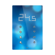 Slika Vertical touch panel thermostat - Integrated LED indicator - Design white