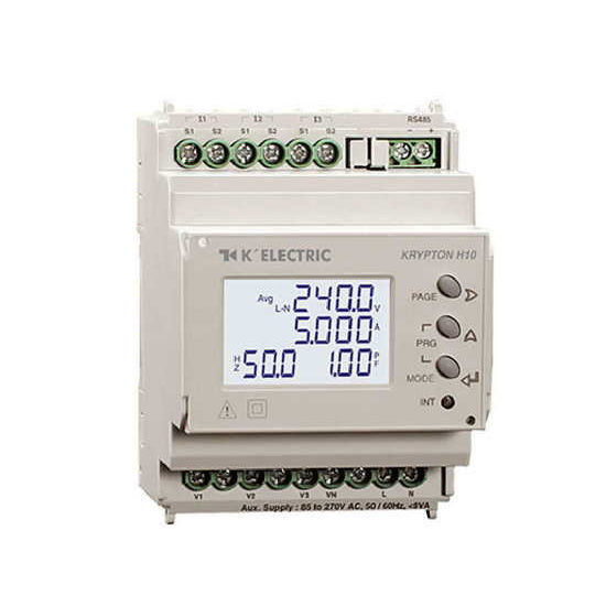 Picture of Network analyzer KRYPTON H20 with S0 and RS485 (Modbus RTU) DIN rail mounting